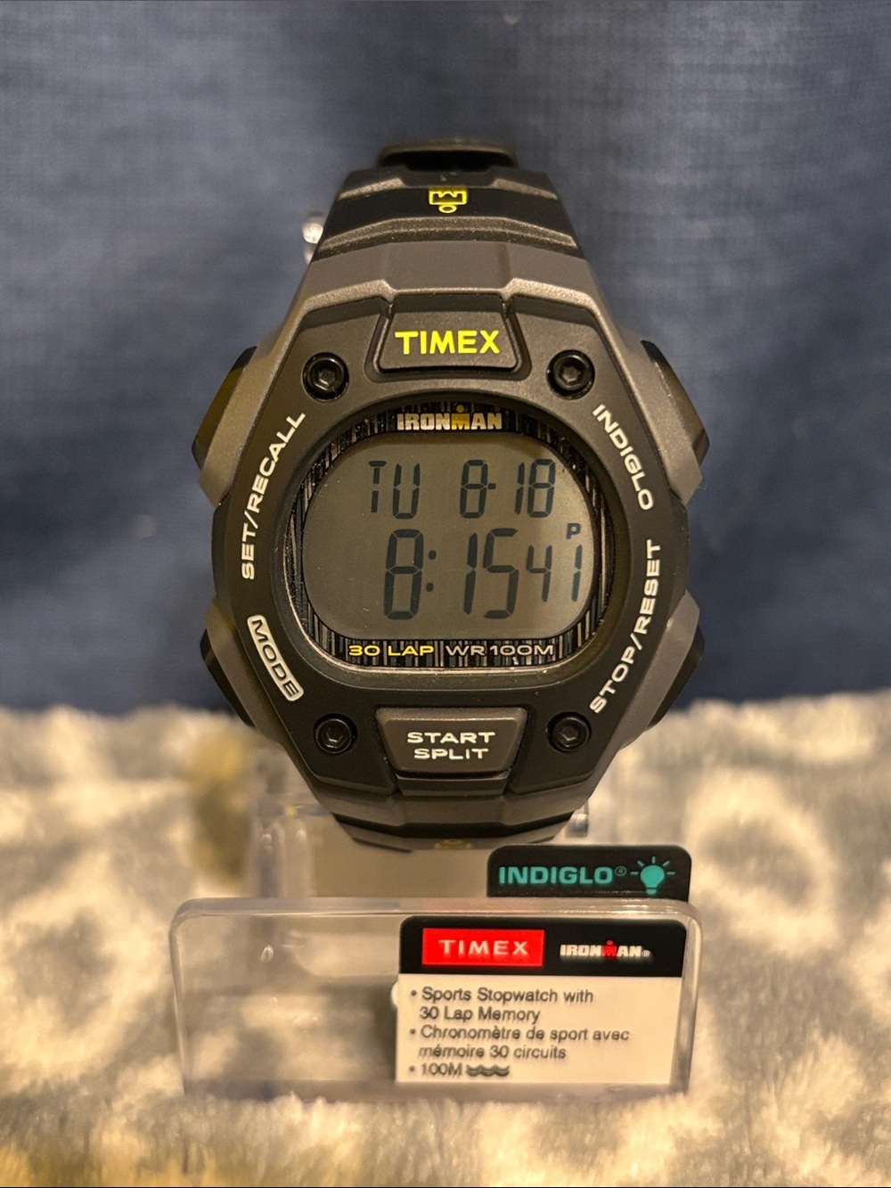 Timex Ironman Digital Sports Watch in Black with Yellow Accents
